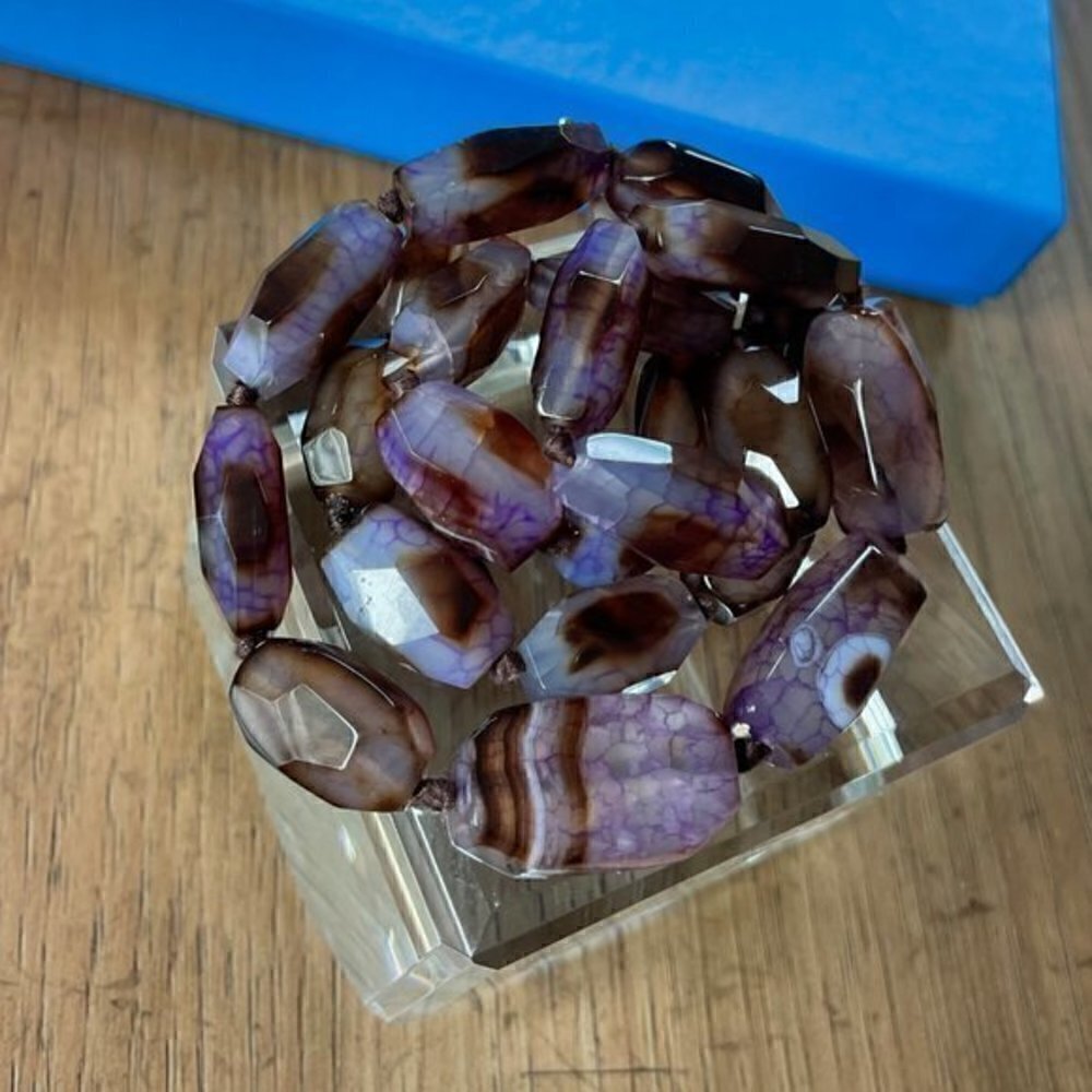 Colleen Lopez Faceted AGATE Necklace - Picture 9 of 9